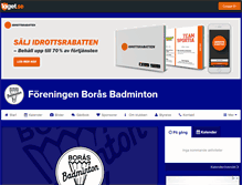 Tablet Screenshot of borasbadminton.se